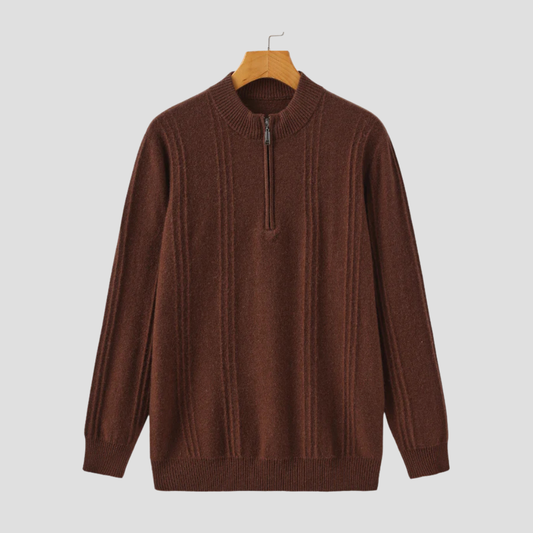 Alexander | Cashmere Half Zip Jumper