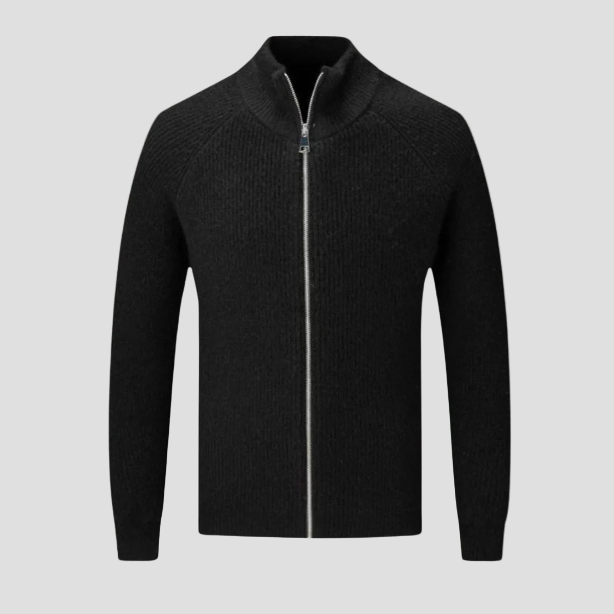 Jacob | Merino Wool Zip Cardigan