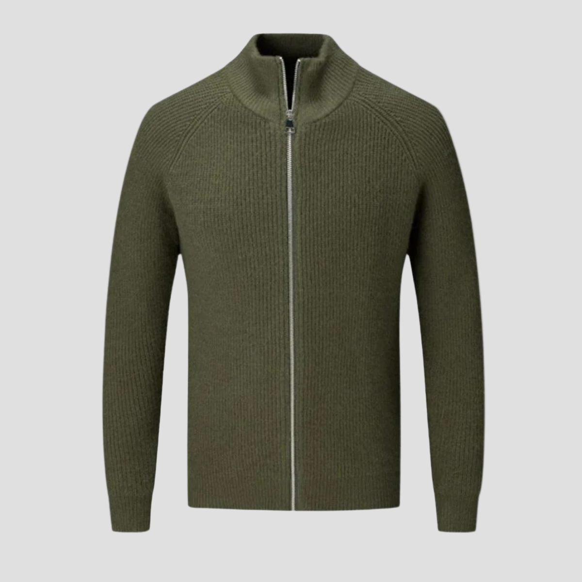 Jacob | Merino Wool Zip Cardigan