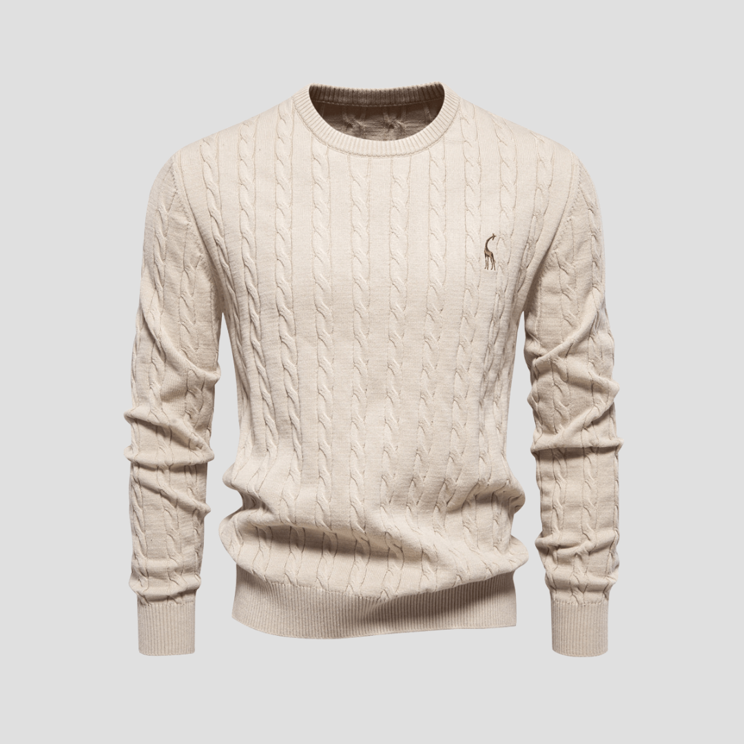 Blake | Men’s Cable Knit Crewneck Sweater - Rob Stevenson