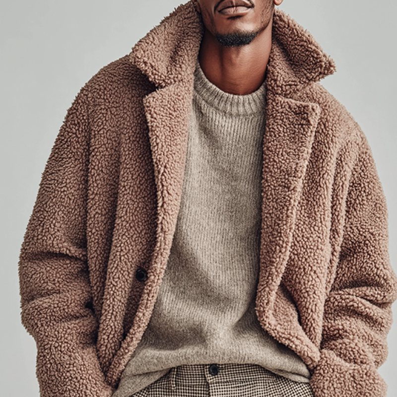 Logan | Polar Fleece Button Coat