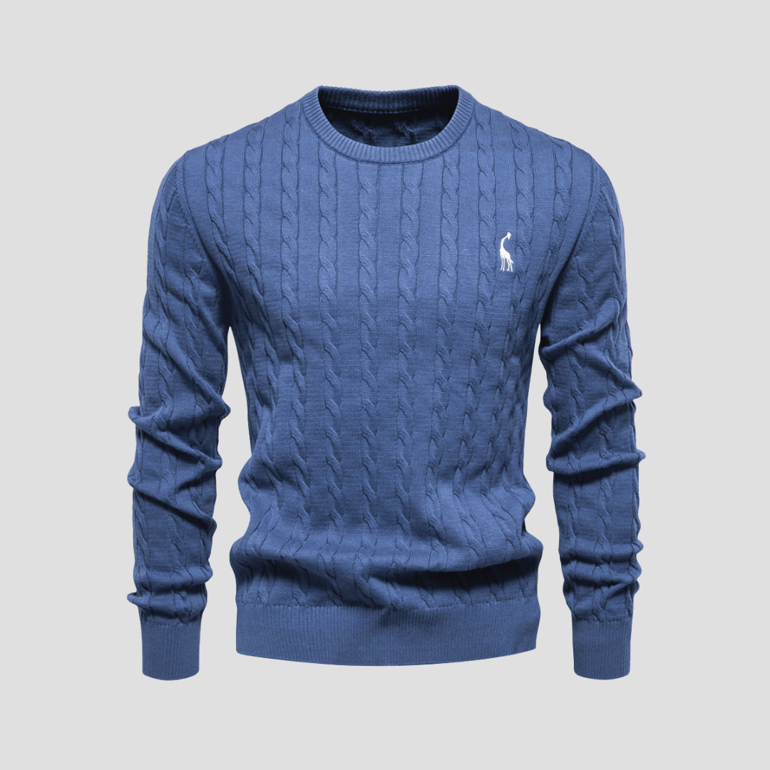 Blake | Men’s Cable Knit Crewneck Sweater - Rob Stevenson
