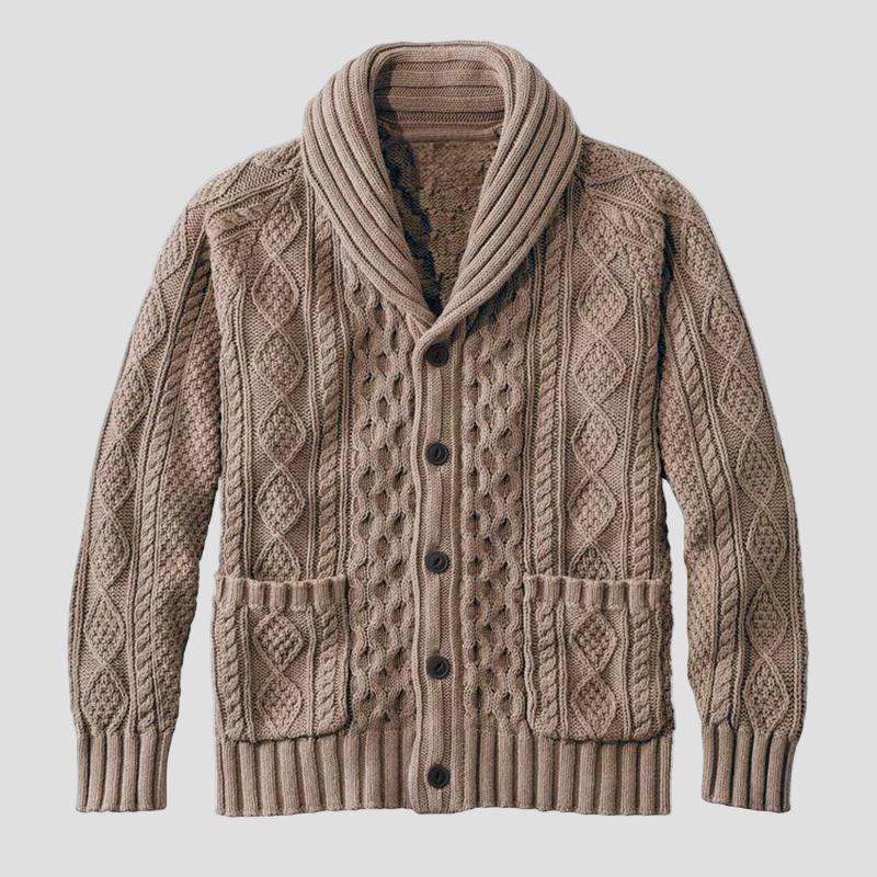 Noah | Knitted Jacquard Retro Casual Cardigan
