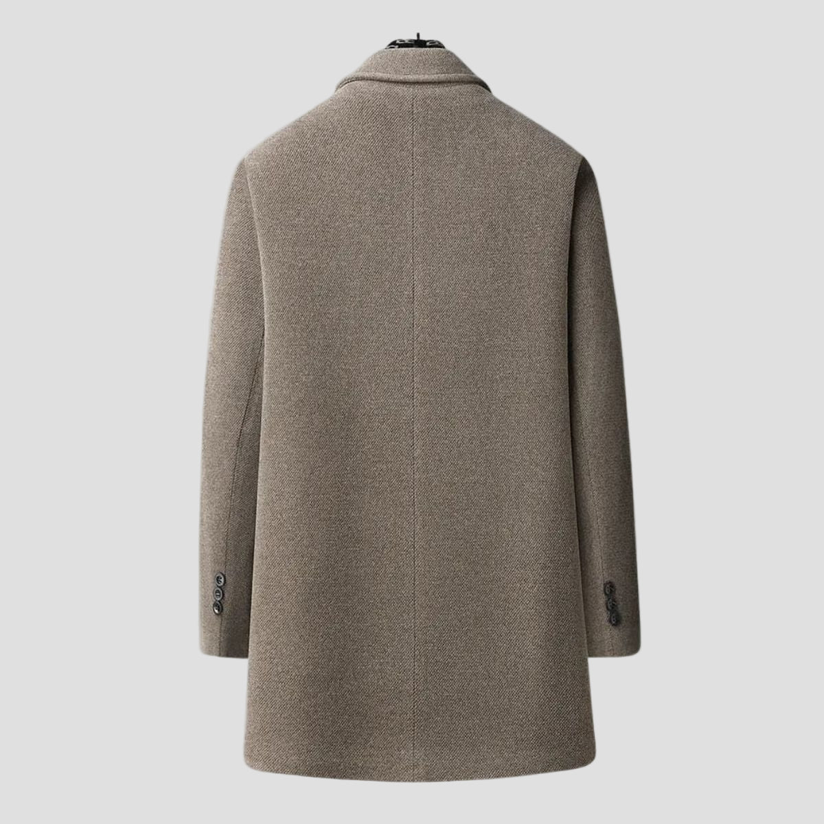 Ortigia | Wool Blend Business Long Coat for Men - Rob Stevenson