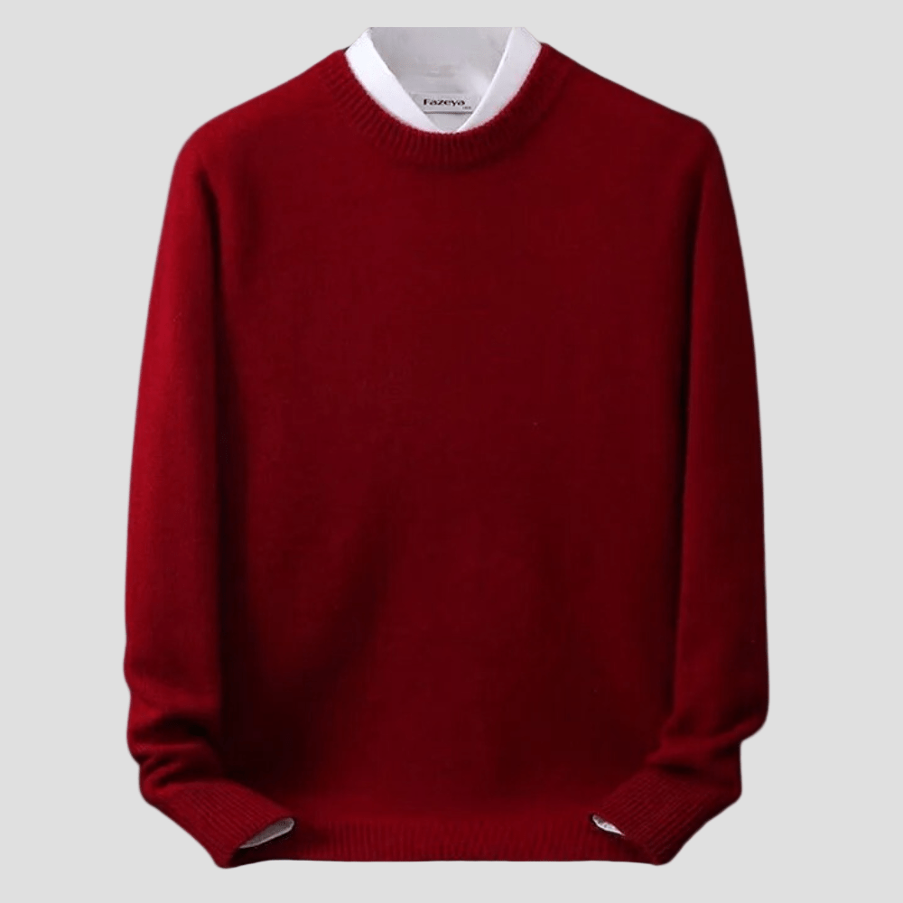 Caleb | Casual Men’s Long Sleeve Crewneck Sweater - Rob Stevenson
