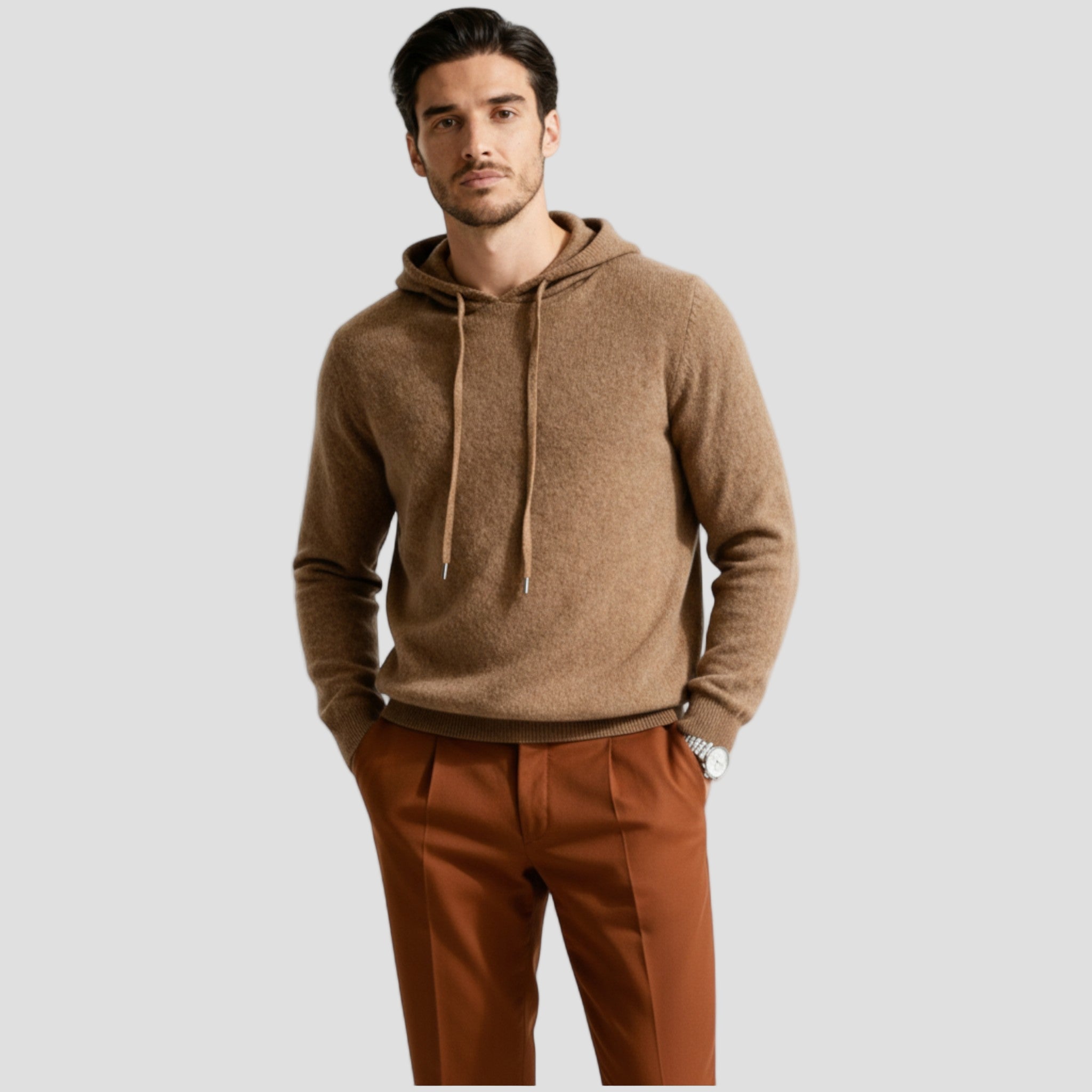 Oliver | Men’s 100% Cashmere Hoodie - Rob Stevenson