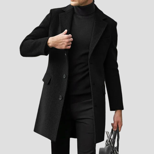 Thomas | Men's Single-Breasted Notch Lapel Coat