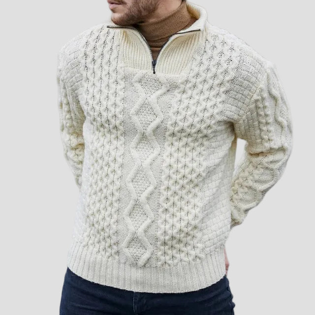 Elliot | Knitted Premium Half-Zip Men’s Sweater