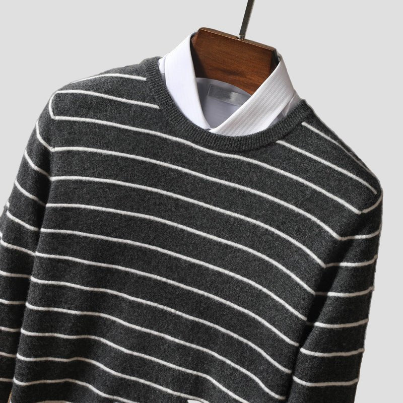 Grayson | Men’s Classic Striped Crewneck Sweater - Rob Stevenson