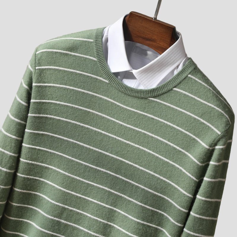 Grayson | Men’s Classic Striped Crewneck Sweater - Rob Stevenson
