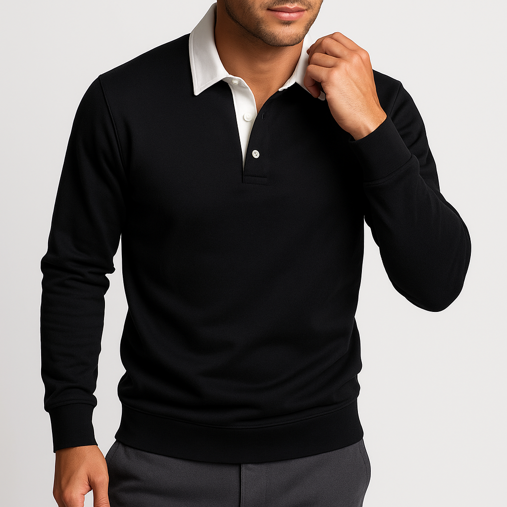 Malcolm | Cotton Polo Sweater
