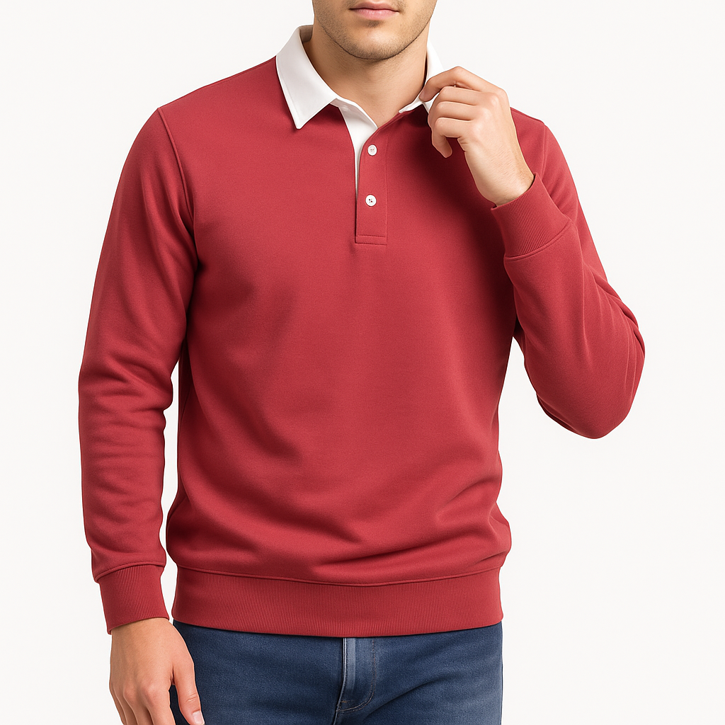 Malcolm | Cotton Polo Sweater