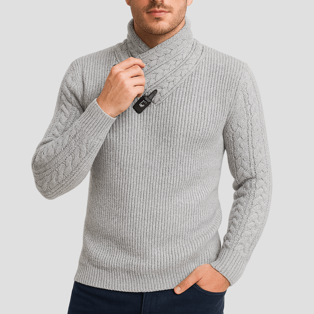 Tristan | Cozy Wool Blend Pullover Sweater