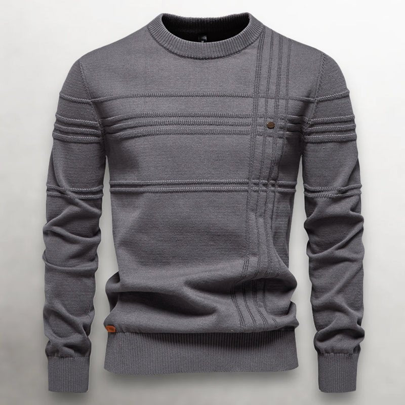 Caldwell Textured Cotton Knit Sweater - Rob Stevenson