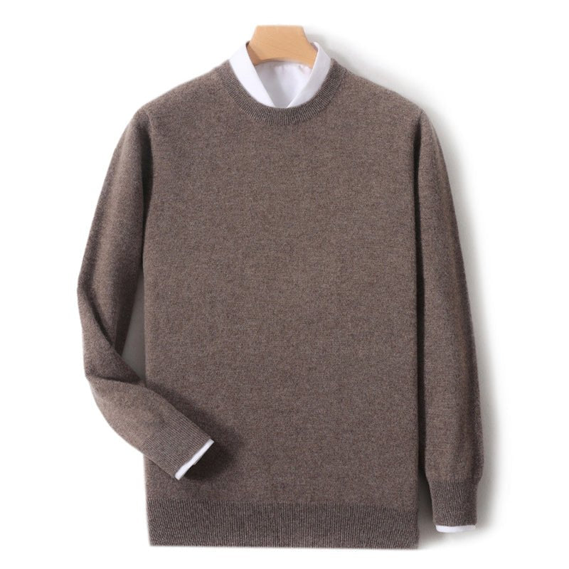 Beaumont Wool Knit Sweater with Ribbed Edges - Rob Stevenson