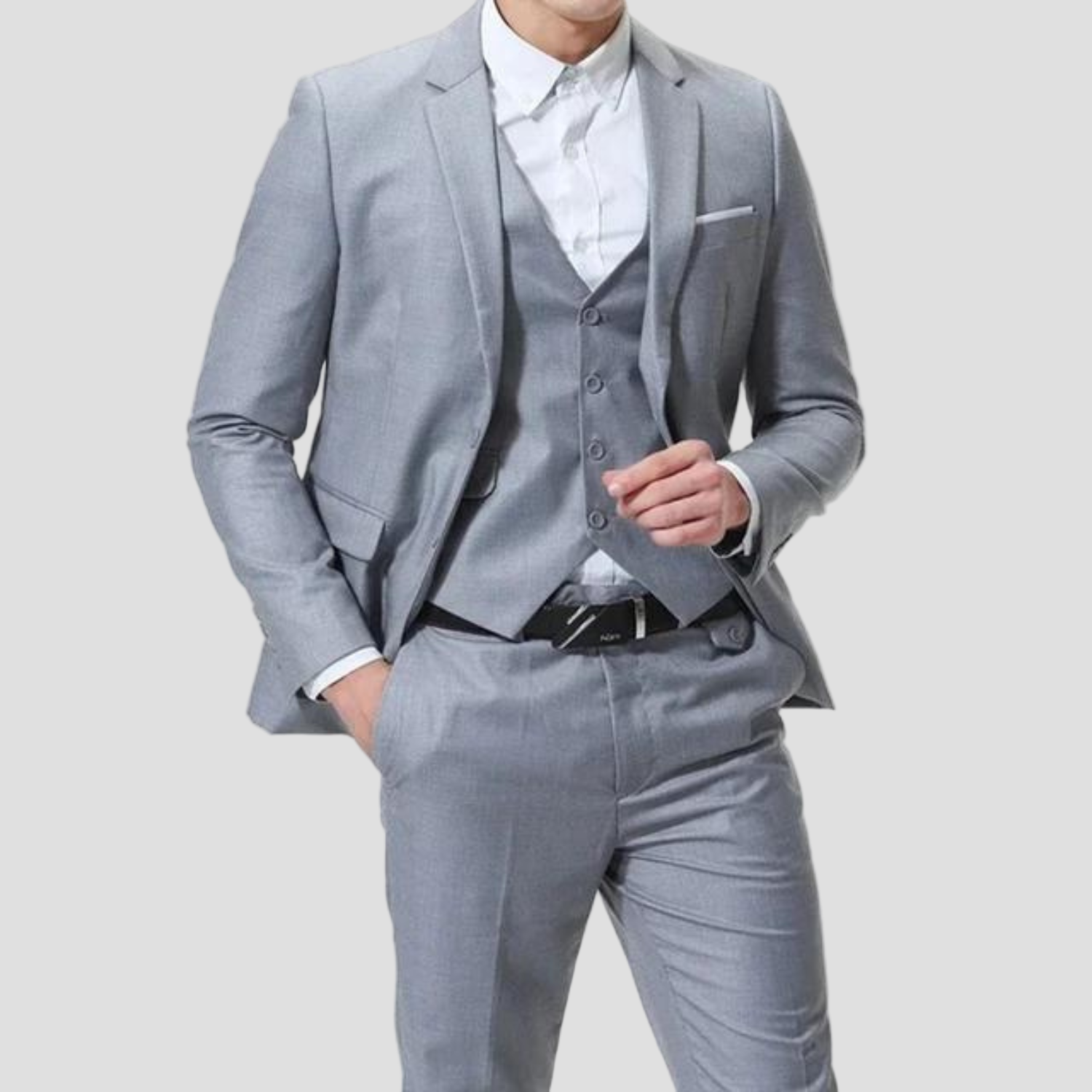 Noah | Black Single-Button Suit