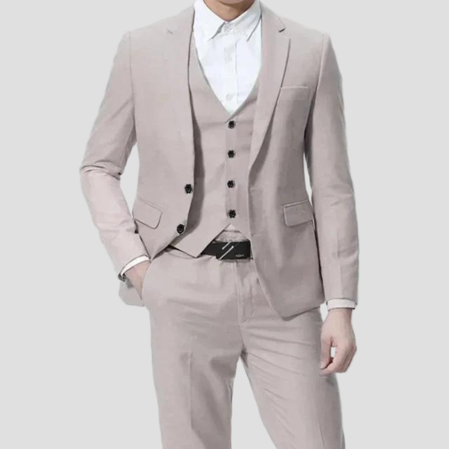 Noah | Black Single-Button Suit