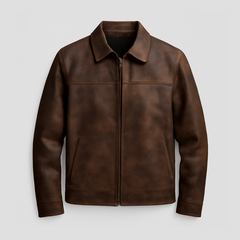 Luca | Classic Fashion Zipper PU Leather Jacket