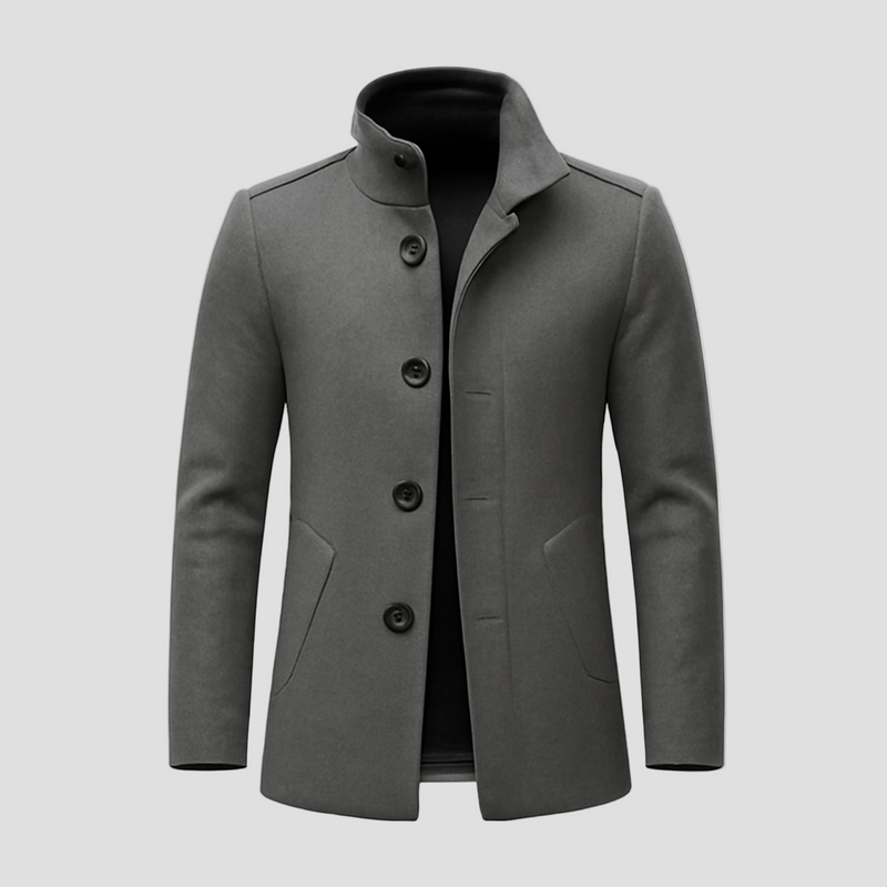 Eli | Casual Wool Blend Lapel Single-Breasted Short Coat