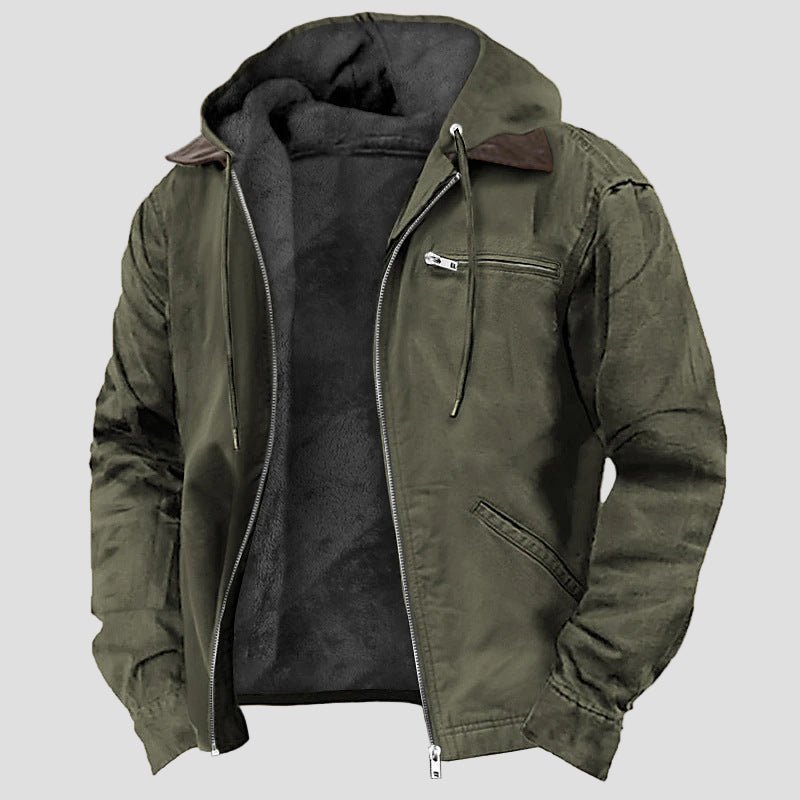 Caleb | Men’s Hooded Jacket – Fleece Lined - Rob Stevenson