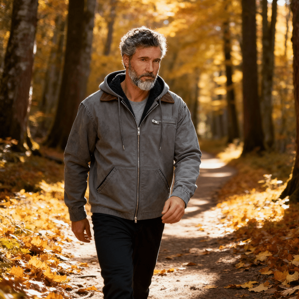 Caleb | Men’s Hooded Jacket – Fleece Lined - Rob Stevenson