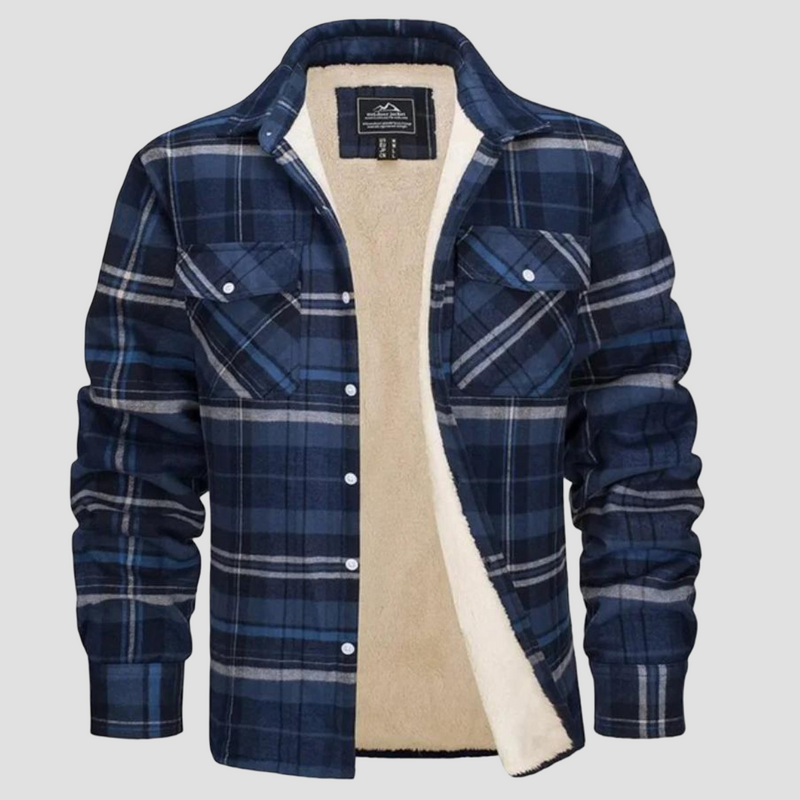 Cameron | Checkered Fleece Winter Jacket