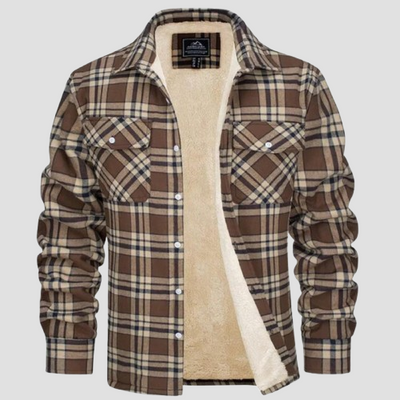 Cameron | Checkered Fleece Winter Jacket