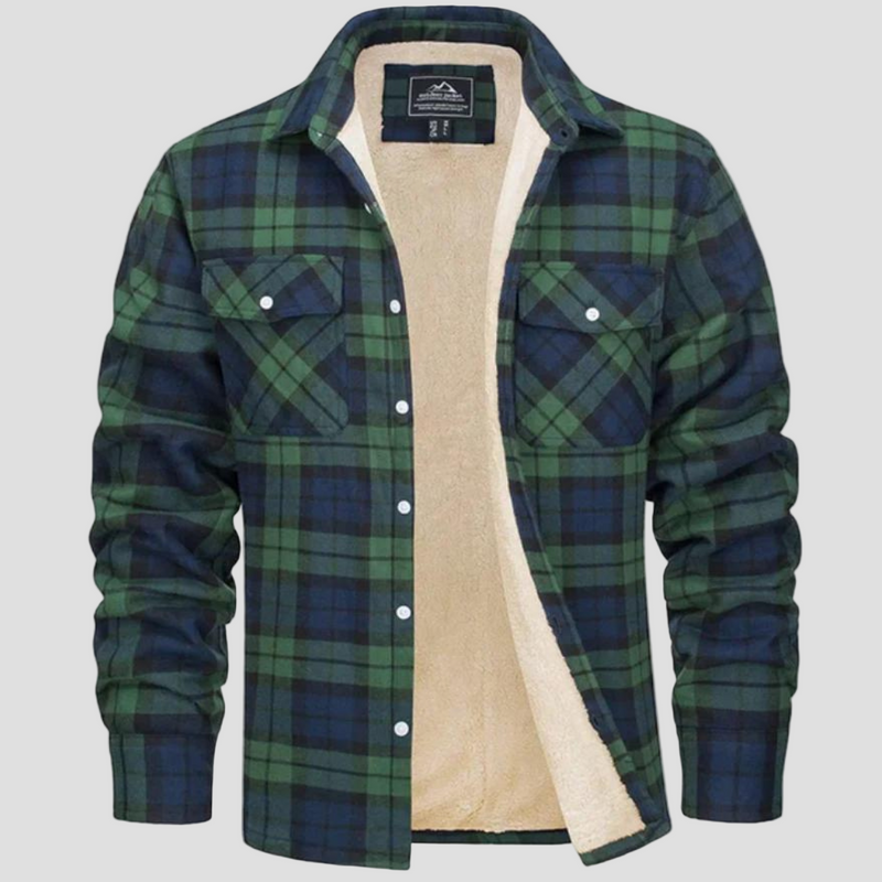 Cameron | Checkered Fleece Winter Jacket