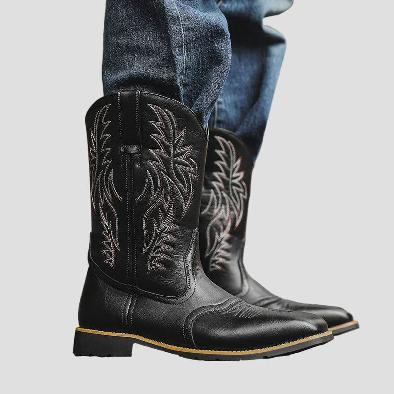 Owen | Western Leather Cowboy Boots for Men
