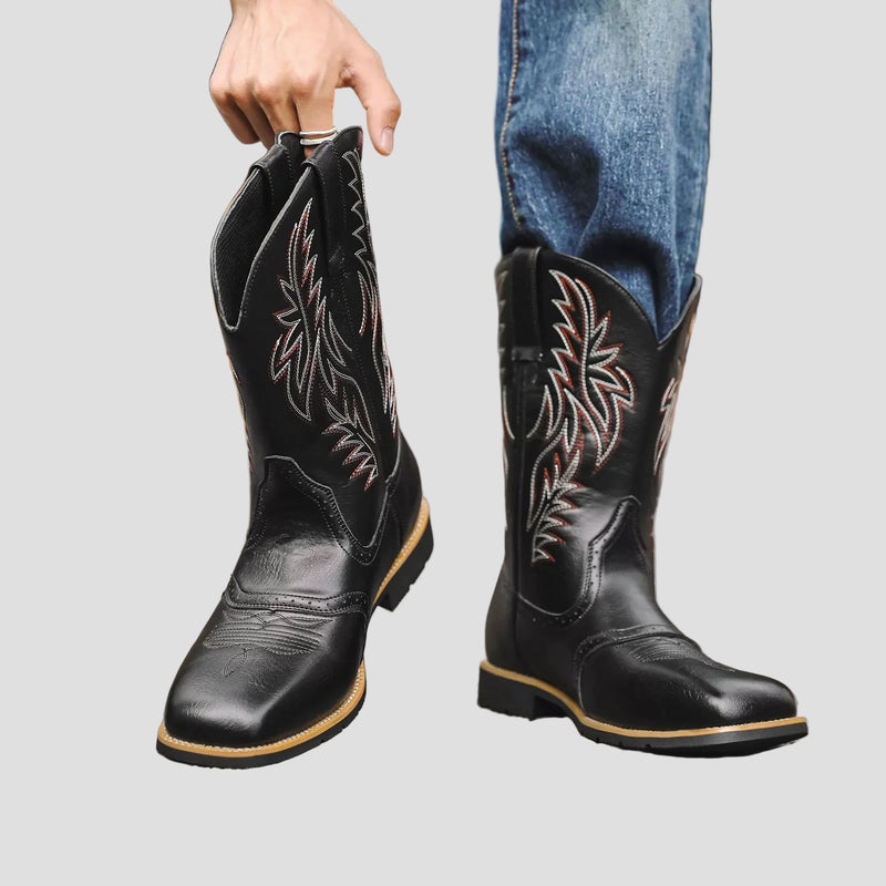 Owen | Western Leather Cowboy Boots for Men