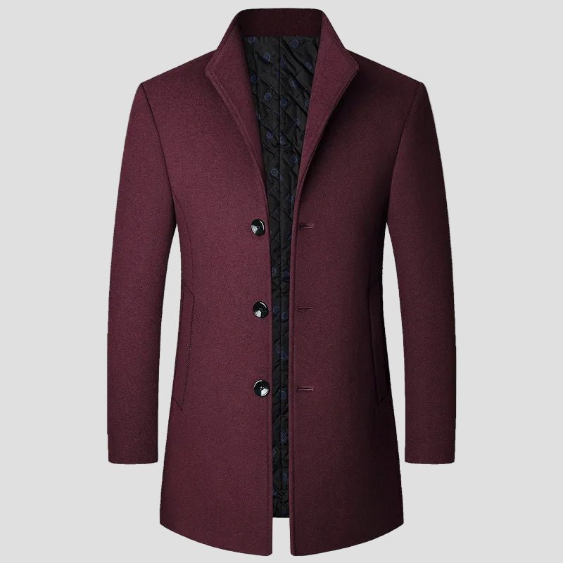 George | Men's Quilted Single - Breasted Coat - Rob Stevenson