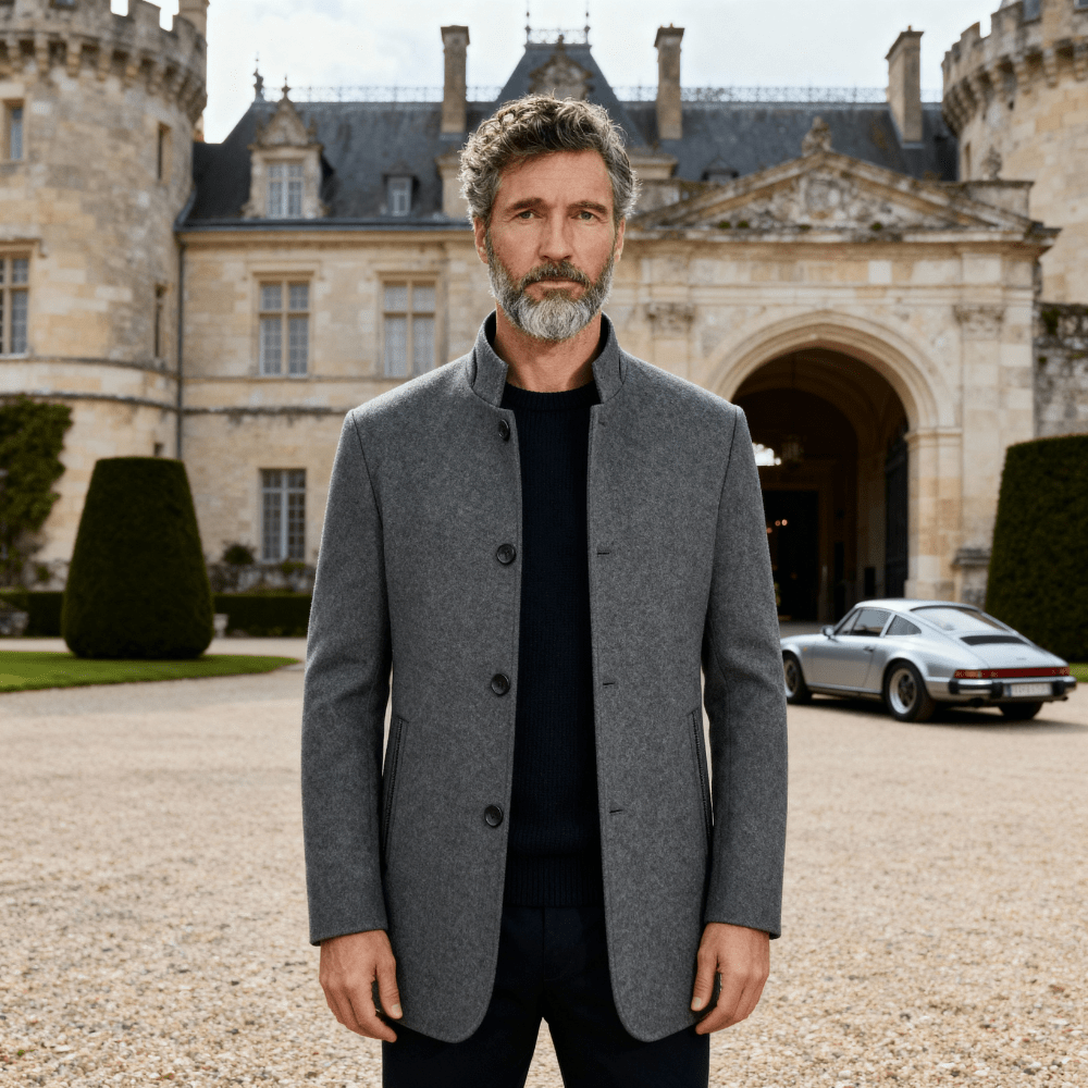 Eli | Casual Wool Blend Lapel Single - Breasted Short Coat - Rob Stevenson