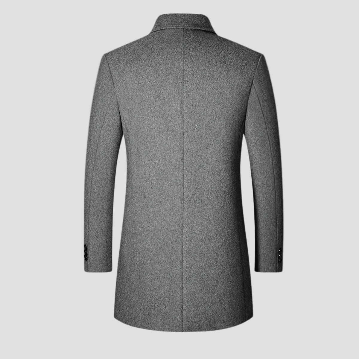 Alder | Elegant Long Wool Blend Coat for Men - Rob Stevenson