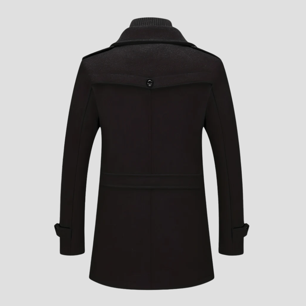 Rhett | Retro Double Collar Woolen Coat - Rob Stevenson