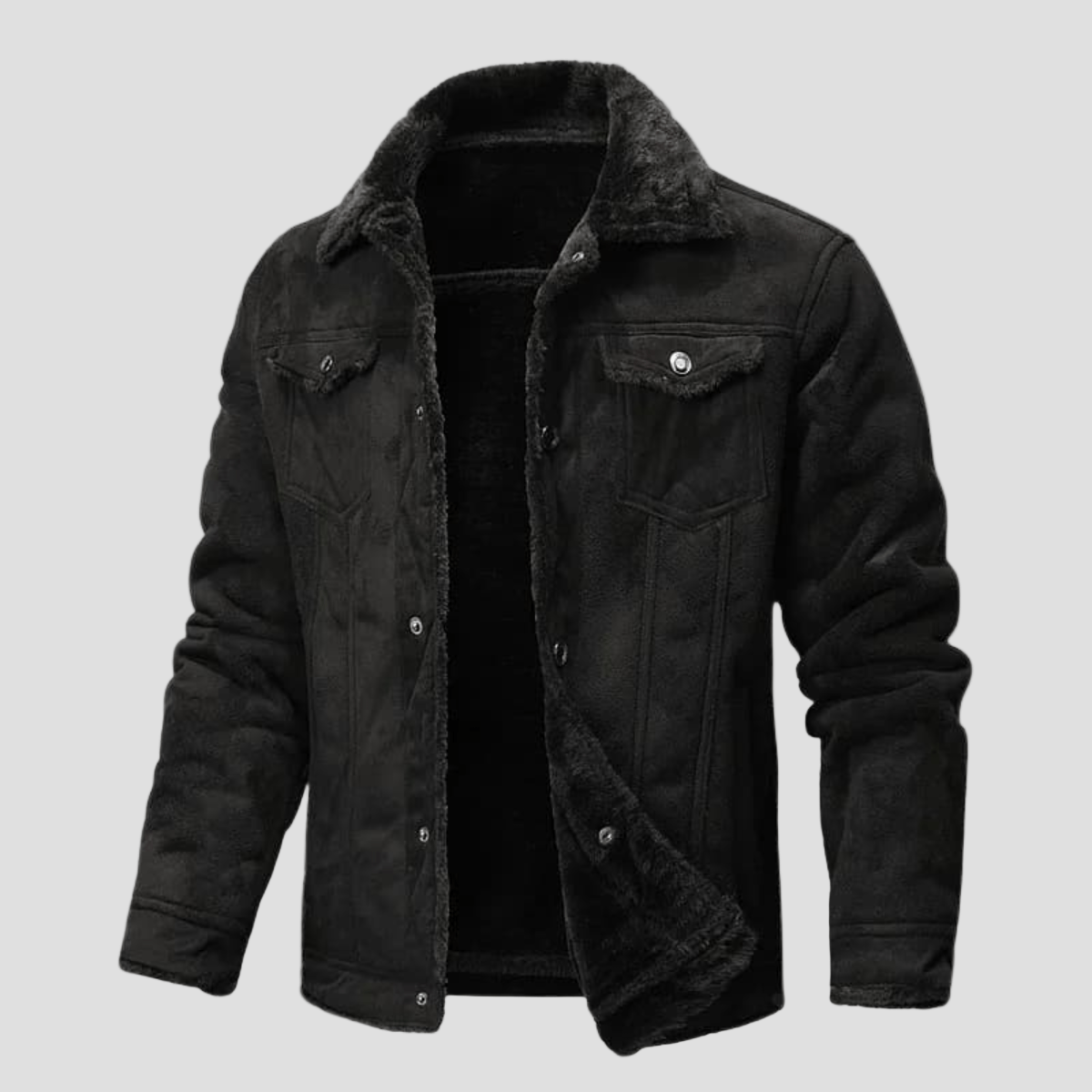 Cavendish | Shearling Biker Leather Jacket for Men - Rob Stevenson