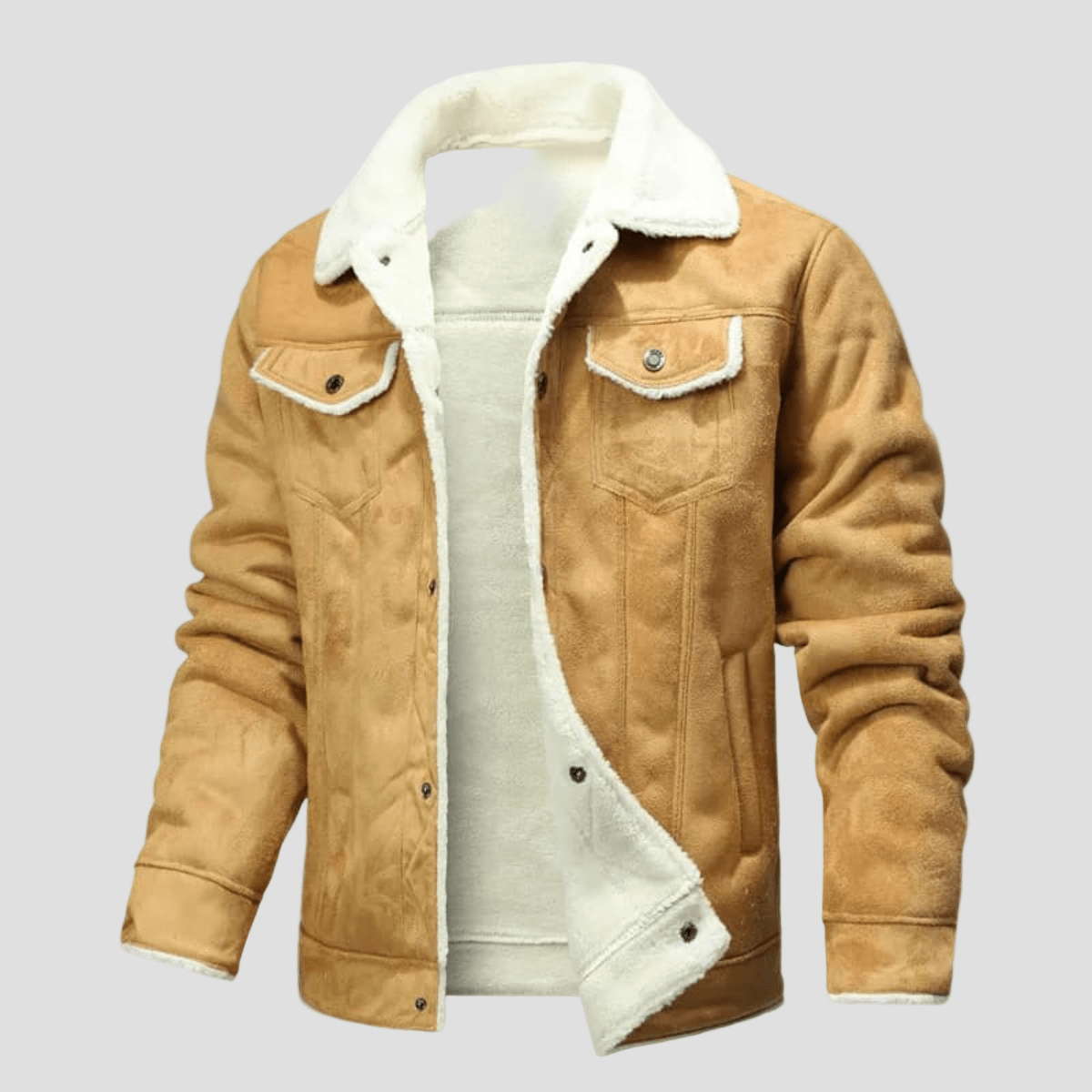 Cavendish | Shearling Biker Leather Jacket for Men - Rob Stevenson