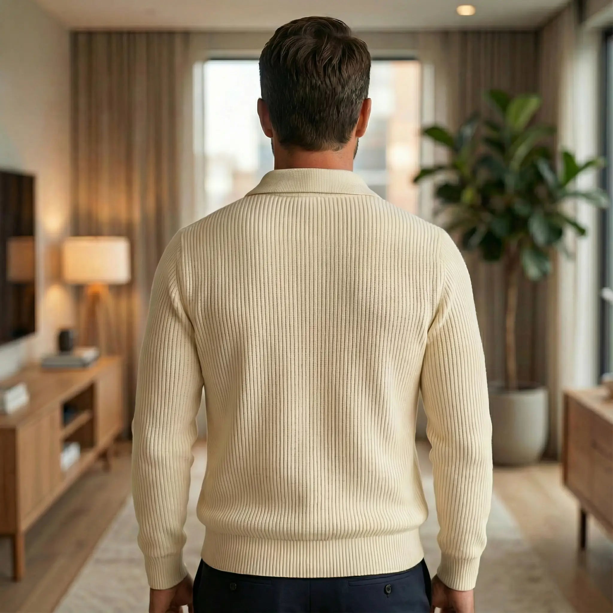 Jaxon | Knitted Half - Zip Polo Sweater - Rob Stevenson