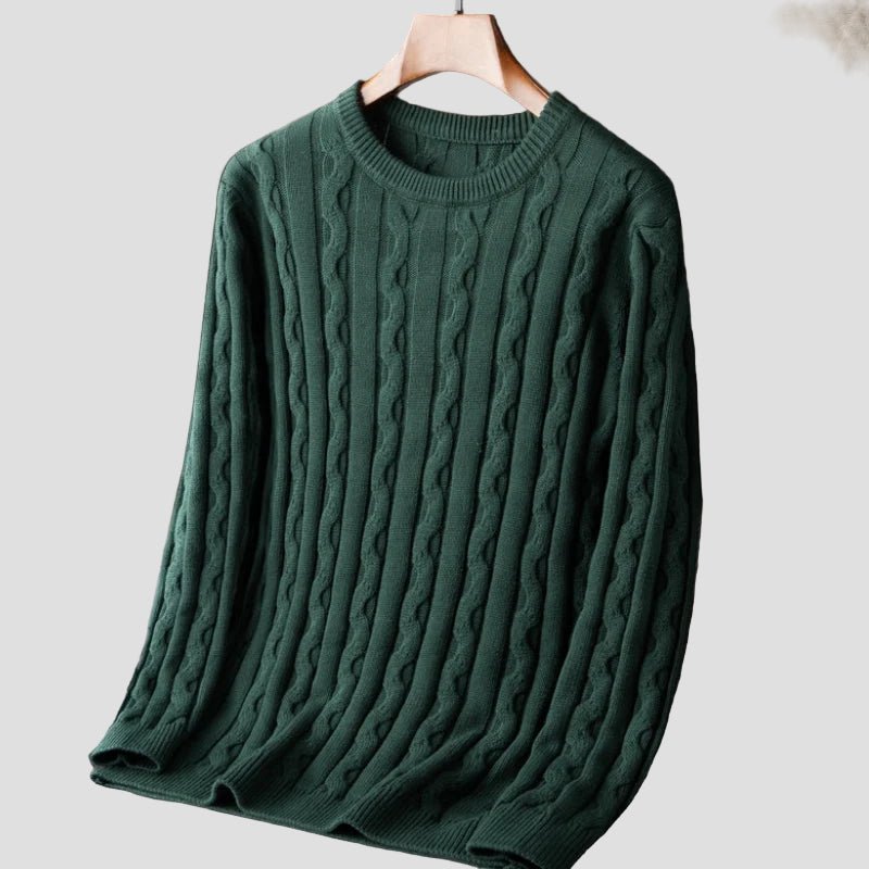 Elijah | Twist Knit Crewneck Sweater - Rob Stevenson