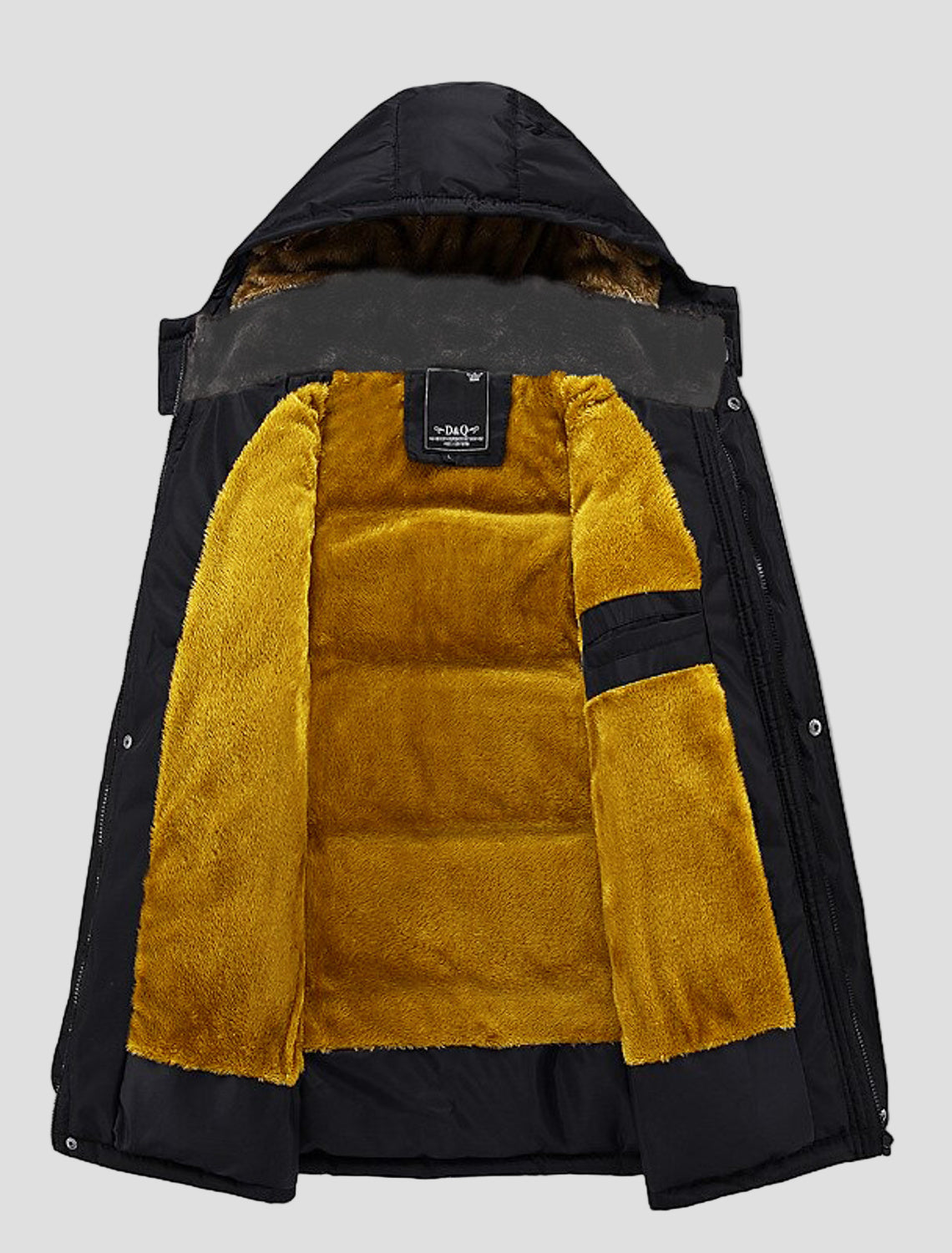 Caleb | Classic Black Padded Parka Jacket