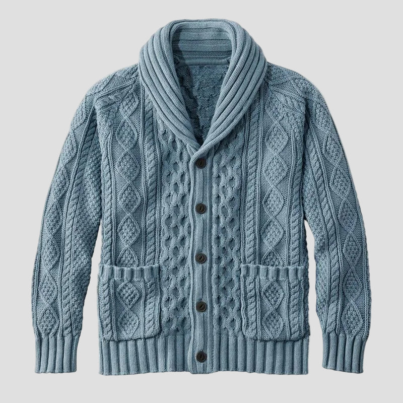 Noah | Knitted Jacquard Retro Casual Cardigan