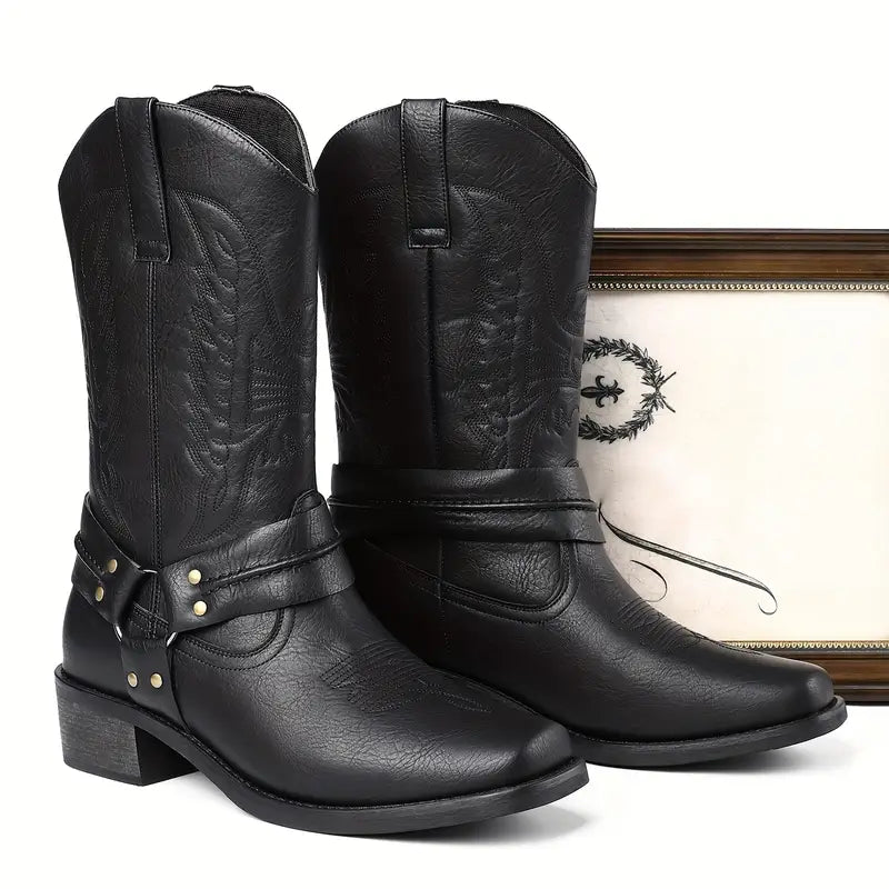 Levi | Western Leather Cowboy Boots for Men
