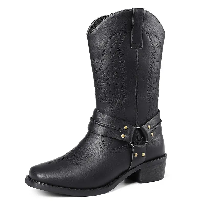 Levi | Western Leather Cowboy Boots for Men