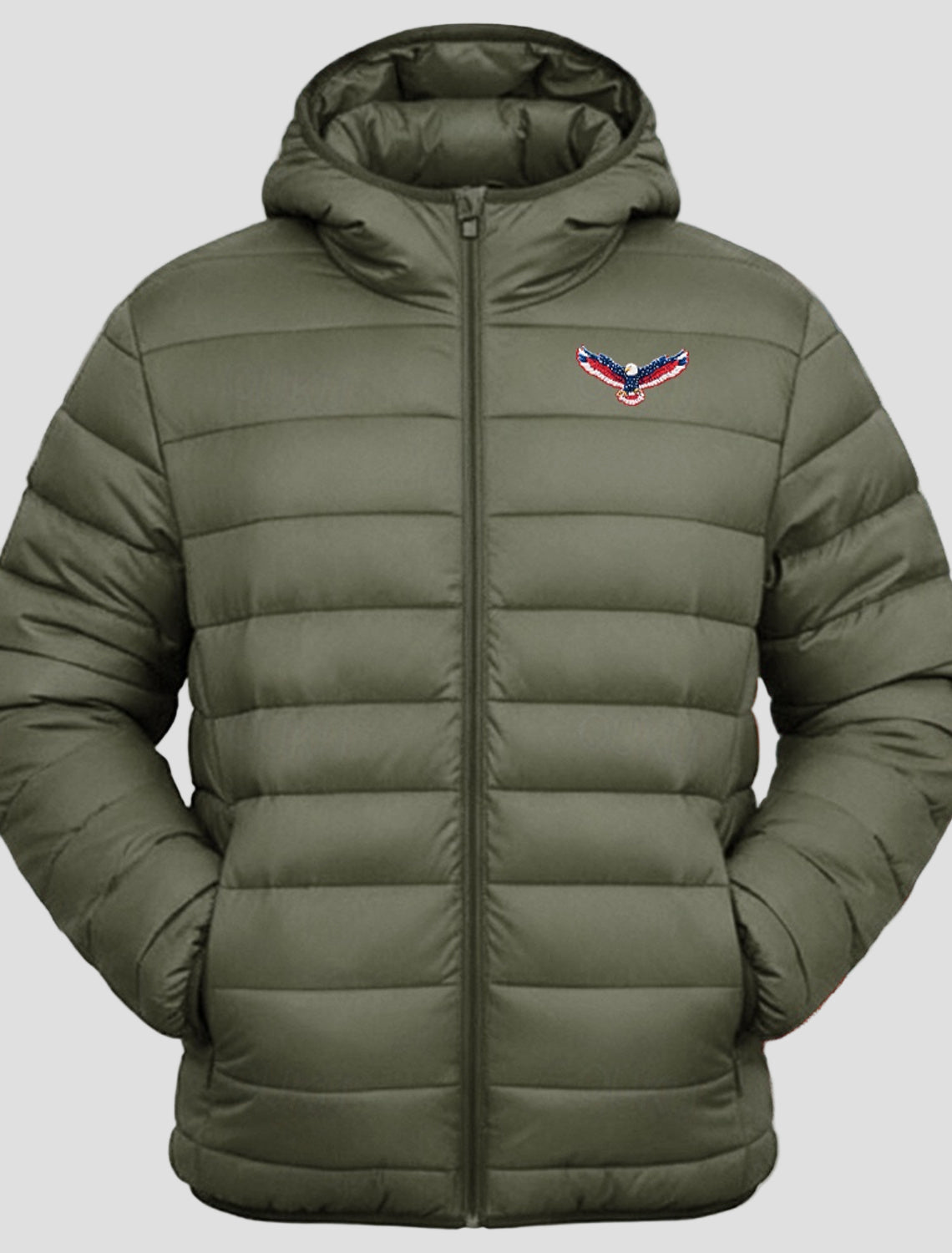 Jacob | Eagle Flag Puffer Jacket