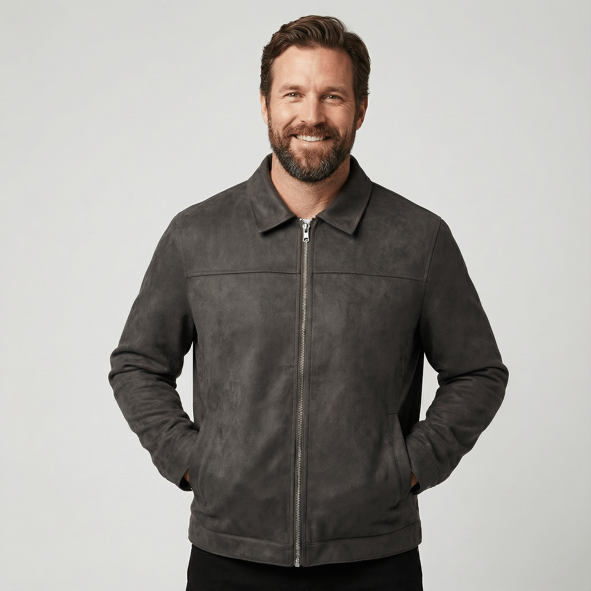 Luca | Classic Fashion Zipper PU Leather Jacket - Rob Stevenson