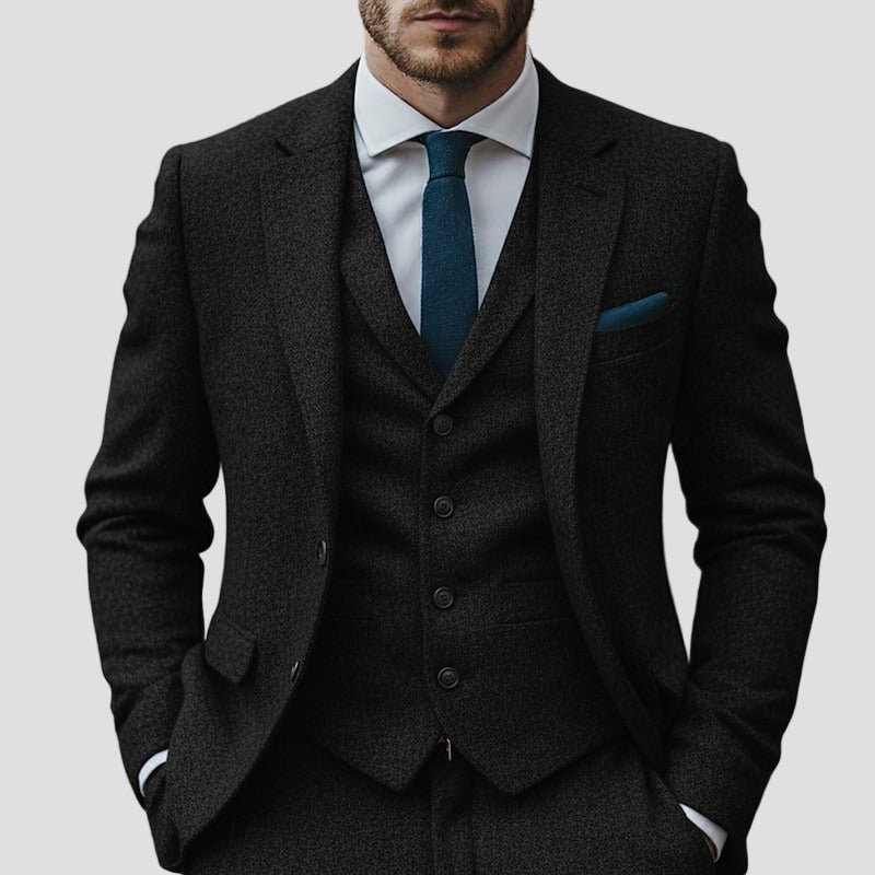 Ashford | Tweed 3 - Piece Notch - Lapel Business Suit - Rob Stevenson
