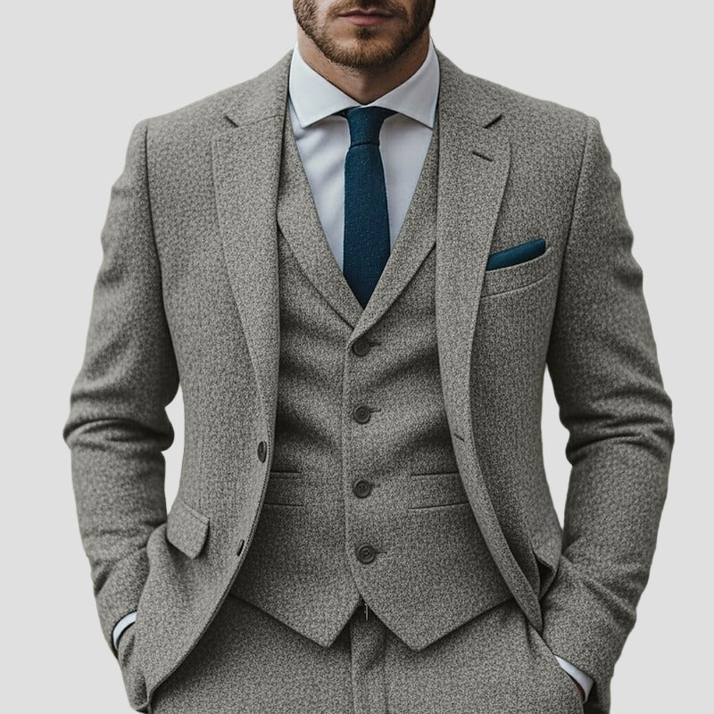 Ashford | Tweed 3 - Piece Notch - Lapel Business Suit - Rob Stevenson