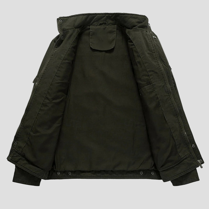 Ethan | Men's Cotton Embroidered Military Jacket