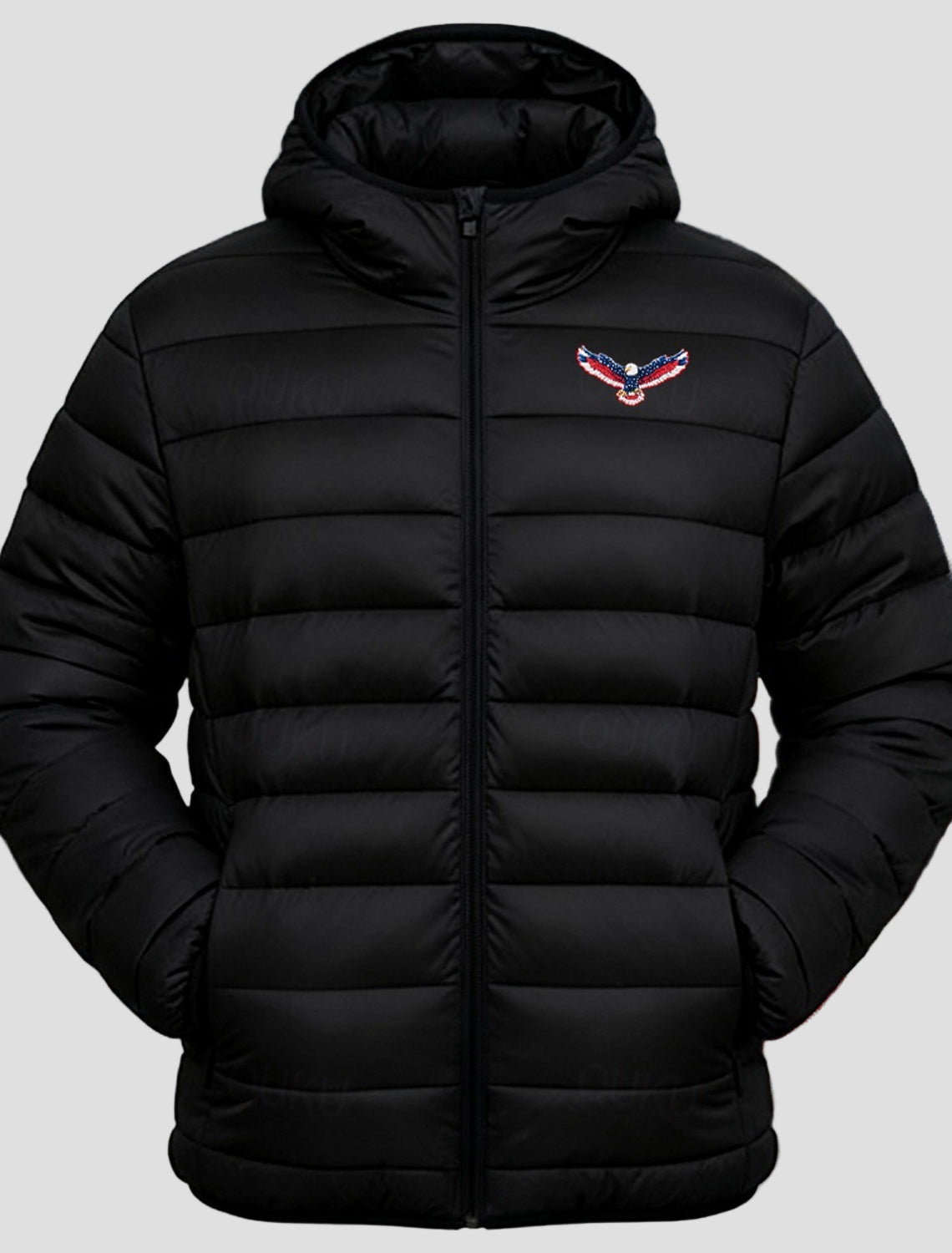 Jacob | Eagle Flag Puffer Jacket