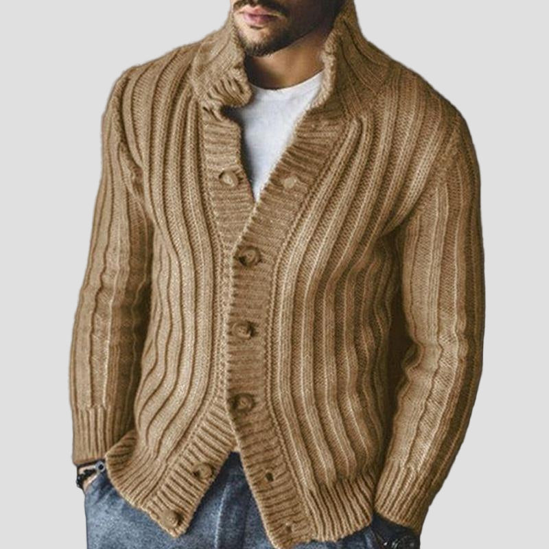 Zachary | Single-Breasted Knit Cardigan