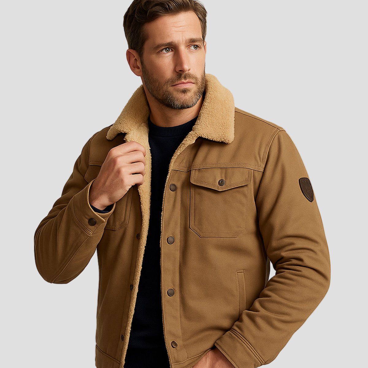 Mayfair | Warm Fleece Lined Winter Coat for Men - Rob Stevenson